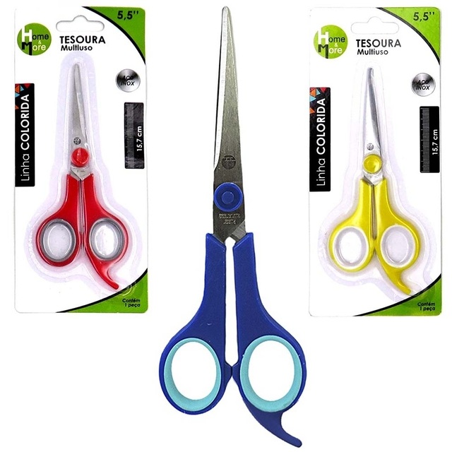 TESOURA COLORIDA 5,5